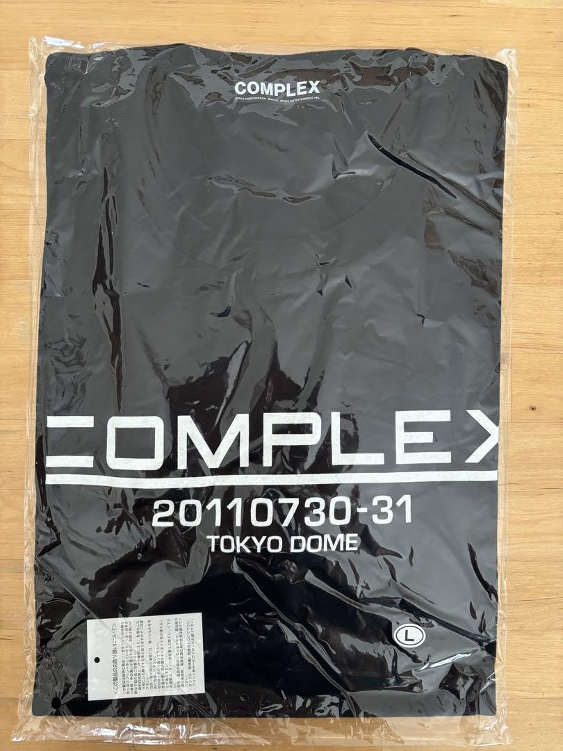Amazon.co.jp: COMPLEX 吉川晃司 布袋寅泰 一心 ロゴTシャツブラック L